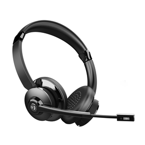 Oficina de negocios Auriculares inalámbricos Dual <span class=keywords><strong>Ear</strong></span> Centro de llamadas ajustable Computadora Auriculares de escritorio con micrófono ENC - Product Image 2