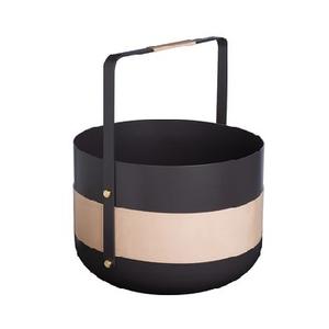 Seau à charbon en cuivre gris personnalisé avec un design unique et un métal robuste, parfait pour une solution de stockage de charbon élégante - Product Image 3