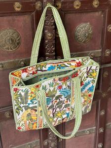 Bolso Tote de Algodón Acolchado para Mujer con Cierre de Cremallera, Correa de Hombro con Cadenas, Accesorio de Moda, Bolso Grande y Portátil para Todas las Temporadas - Product Image 3