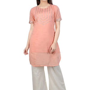 Trajes Shalwar Kameez Rectos Pakistaníes e Indios de Algodón y Seda de Alta Calidad, Lavables, para Todas las Temporadas, 2023 - Product Image 2