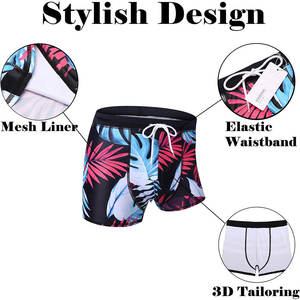 Service OEM Caleçon de bain pour homme Design personnalisé Short de bain pour homme Meilleur prix Caleçon de bain décontracté pour homme - Product Image 6