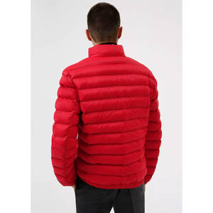 Veste matelassée à capuche longue en toile pour homme avec logo personnalisé, coupe-vent, légère, chaude, imperméable, rembourrée pour l'hiver - Product Image 3