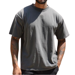 Camiseta Unisex de Alta Calidad, 100% Algodón, Cómoda, Estampada Personalizada, Camisetas Lisas de Gran Tamaño para Hombre - Product Image 4