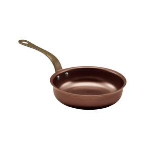 Sartenes de cobre con mango y tapa de acero inoxidable, diseño redondo vintage, duraderas para estufas de gas e inducción - Product Image 3
