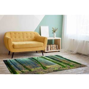 Alfombra con Estampado Natural: Verde, Fácil de Limpiar, Estilo Rústico, para Cocina, Oficina, Grande, con Pelo Suave - Product Image 3