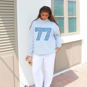 Pull Mockneck Sweat Femme 100% Coton French Terry Sweat Col Montant Surdimensionné Pour Femme - Product Image 3