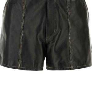 กางเกงขาสั้นหนังสำหรับผู้ชายกางเกงขาสั้นหนังแฟชั่นทรงสลิมฟิตสำหรับใส่เที่ยวกลางคืน - Product Image 6