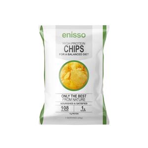 Enisso chips de pommes de terre protéinées collation sans gluten à faible teneur en glucides Fitness alimentation saine emballage avec logo personnalisé OEM OBM marque privée - Product Image 1