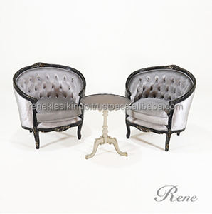 Chaises de salon numéro 5503, fabriquées en bois vieilli de qualité avec des sièges en mousse épaisse et moelleuse - Product Image 1