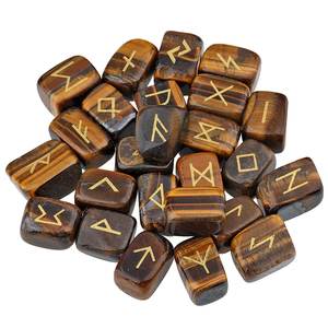 La mejor calidad AAMEENA AGATE Chakra Crystal Rune Set Natural Healing Gemstone Runes Love and Mascot Style Juego de runas al por mayor - Product Image 6