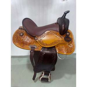 Fournitures directes d'usine, selle d'équitation anglaise en cuir véritable, respirante, confortable, durable, arbre personnalisé en bois, faible hauteur pour l'équitation - Product Image 2