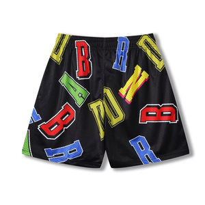 Custom Logo High Quality Printed Polyester Sublimation Basketball <b>5</b> <b>Inch</b> <b>Inseam</b> Double Layer <b>Men</b> Custom Mesh <b>Shorts</b> for <b>men</b> - Product Image 1