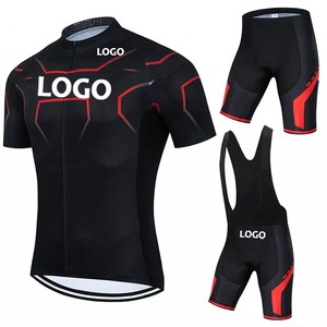 ชุดยูนิฟอร์มสำหรับปั่นจักรยาน,ชุดเอี๊ยมและกางเกงขาสั้นทำจากผ้าเจอร์ซีย์สำหรับขี่จักรยานเลือกแบบได้ตามต้องการ - Product Image 1