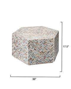 โต๊ะคอนโซลแม่มุกของตกแต่งห้องนั่งเล่นโต๊ะกาแฟทำมือสั่งทำ - Product Image 4