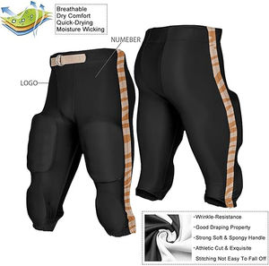 Pantalons de football américain confortables et respirants, best-sellers 2026, fermeture personnalisée, pantalon de football américain avec service OEM - Product Image 5