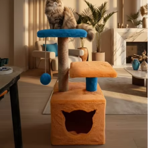 Griffoir pour chats Amistar Orange Sky de haute qualité, adapté à toutes les races et tailles de chats. - Product Image 4