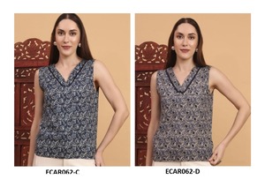 Haut court en rayonne de coton Kurti pour femmes, léger, usage quotidien, style ethnique, mode indienne exportable au meilleur prix - Product Image 4