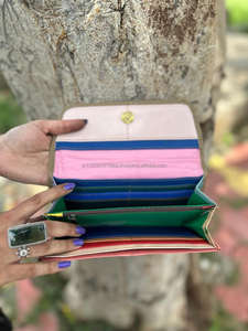 Pochette en cuir véritable à imprimé Animal pour femmes, pochette élégante, couleur arc-en-ciel, porte-monnaie multi-usage, porte-cartes ATM - Product Image 6