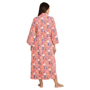Kantha-Stitch 100% Cotton Reversible Long Kimono for Women Handmade Knitwear Soft Unisex Gift for Families - Product Image 3