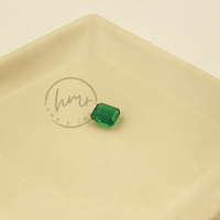Piedra preciosa Esmeralda zambiana Natural corte esmeralda color verde vivo piedra preciosa suelta para joyería fina al por mayor
