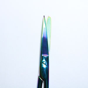 กรรไกรตัดอเนกประสงค์หลากสี ปลายทู่ ตรง 14 ซม. สแตนเลสสตีล สำหรับผ่าตัด ใช้ในทางการแพทย์ เครื่องมือผ่าตัด - Product Image 2