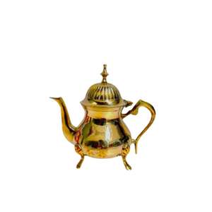 High-end Artisanal Brass <b>Teapot</b> <b>with</b> Intricate Design Golden Polished Finished Brass <b>Tea</b> Pot to Get at Sale Rate - Product Image 3