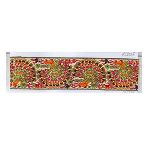 2026 High Quality oven Diamond Pattern Ethnic <b>Lace</b> Trim Vintage Floral Embroidered Wrap Jacquard Webbing <b>Lace</b> <b>Ribbon</b> - Product Image 4