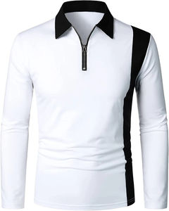Haute qualité 100% coton haute qualité hommes Sport polos broderie personnalisée à manches longues Pol pour hommes 2025 hommes t-shirts - Product Image 2