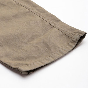 Pantalon cargo décontracté léger pour homme avec design personnalisable, service OEM, lavage foncé - Product Image 6