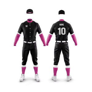 Uniforme de Béisbol de la Mejor Calidad al Por Mayor para Adultos, Ligero, Cómodo, Uniforme de Béisbol de Color Sólido de la Mejor Calidad - Product Image 5