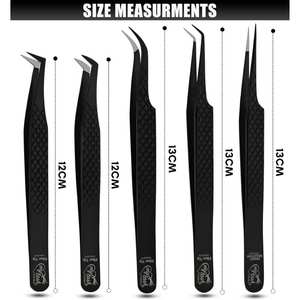 Pinza para Extensión de Pestañas con Punta de Fibra Mega Volumen, 90 Grados, Recta, para Aislamiento, Cómoda, Fácil Agarre, Herramienta Sostenible - Product Image 4