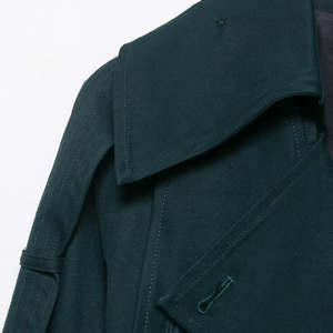 Ropa de mujer de otoño 2025 nueva moda abrigo largo suelto cinturón Retro decorado abrigo cortavientos de manga larga para mujer - Product Image 4