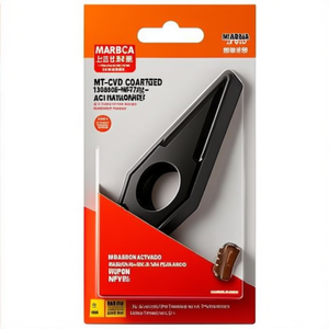 Inserto de Torneado Indexable con Recubrimiento MT-CVD ISO VCGT 130308E-NF2T7325 D.3.4mm PU 10 para un Rendimiento Eficiente de la Herramienta - Product Image 2