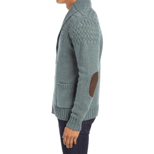 Cárdigan de punto informal de algodón 100% para hombre, cárdigan de punto suelto de gran tamaño a la venta - Product Image 4