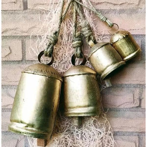 Campanas de vaca Shabby Chic de calidad superior, artesanía para interiores, decoración navideña moderna, suministro al por mayor para decoración del hogar - Product Image 6