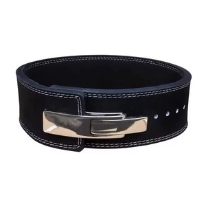 MEJOR Cinturón de levantamiento de pesas de doble punta de cuero genuino para hombres Cinturón de potencia de doble punta de cuero blanco Gimnasio Culturismo 4 pulgadas 10 MM - Product Image 1