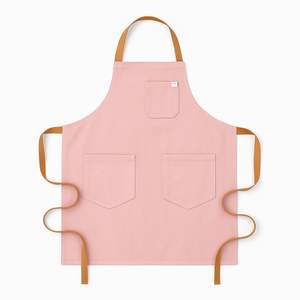 Tablier de cuisine en cuir réutilisable et lavable avec fermeture à pression et manches courtes pour restaurant et bar (unisexe) - Product Image 6