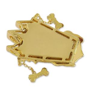 Nouveauté Collier Pendentif Hip Hop en Argent 925 Plaqué Or avec Diamant Moissanite VVS Design Uka Uka pour la Mode Masculine - Product Image 4