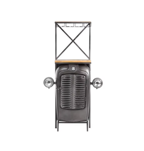 Estante de barra de madera en forma de Tractor 2025 para decoración rústica de granja con amplio espacio para botellas, vasos y accesorios - Product Image 3