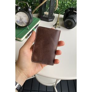 Sovana-Cartera unisex delgada de diseño minimalista de cuero genuino natural, tarjetero compacto - Product Image 2