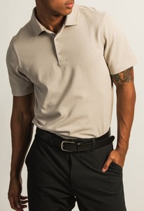 2025 élégant long pour Polo T-shirt en gros solide motif coton Polyester mélange tissu respirant avec Logo brodé - Product Image 5