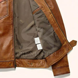 Chaqueta de Cuero para Hombre, Diseño de Dos Tonos, Estilo Premium, Prenda Exterior Moderna - Product Image 6