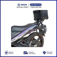 M-Biker Exciter 150 Top Case Arrière Étanche avec Porte-Bagages en Acier Inoxydable 82x31x18cm 9kg pour Moto Tout-Terrain