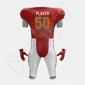High Quality Custom Made Men American Football Uniform Practice Jersey Breathable Short Sleeve Sale Team Name <b>Performance</b> <b>Wear</b> - Product Image 2