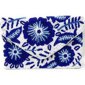 Sac à bandoulière brodé de perles de verre de forme personnalisée classique avec motif de couleurs mélangées Voyage de luxe fait à la main et utilisation quotidienne Inde - Product Image 3