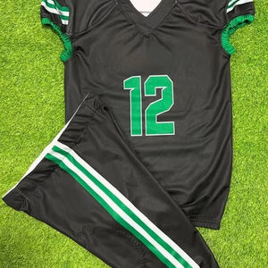 Uniforme de fútbol americano personalizado de alta calidad unisex conjuntos de manga corta con características transpirables de talla grande y logotipo personalizado - Product Image 1