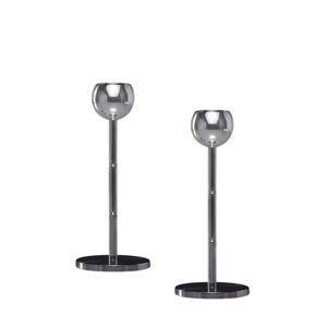 Ensemble de 3 bougeoirs coniques en métal noir mat modernes, élégants et décoratifs pour la décoration de la maison, de la table, des mariages et des fêtes - Product Image 5