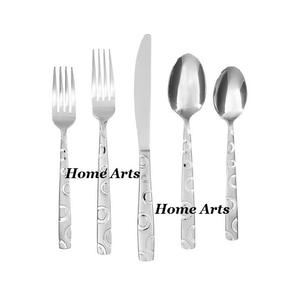 Ensemble de couverts de dernière génération, couleur argentée, qualité supérieure, acier inoxydable, fourchette, cuillère, couteau, au prix le plus bas - Product Image 3