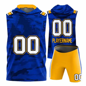Maillots de football américain personnalisés avec numéro, grandes tailles, été, pour hommes et jeunes, uniforme de football 7V7 par sublimation, compression personnalisée - Product Image 4