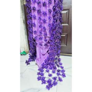 Velo de Novia Elegante con Bordado Floral para Bodas y Ocasiones Especiales - Product Image 3